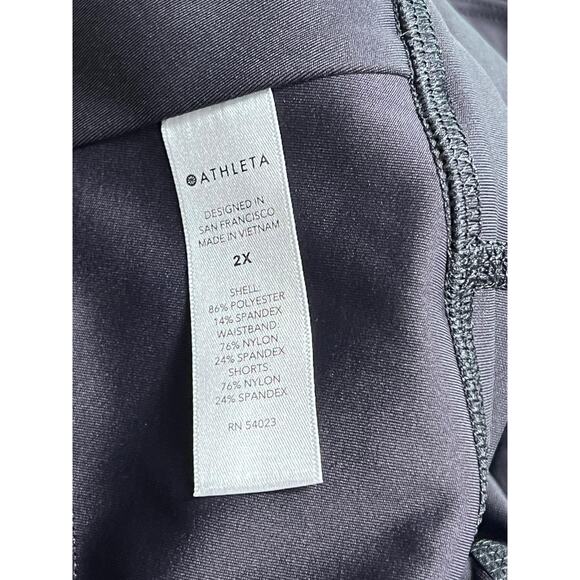Athleta Run With It 14” Skort Skirt Womens Size 2X Black Pull On Stretch NEW - Picture 4 of 8